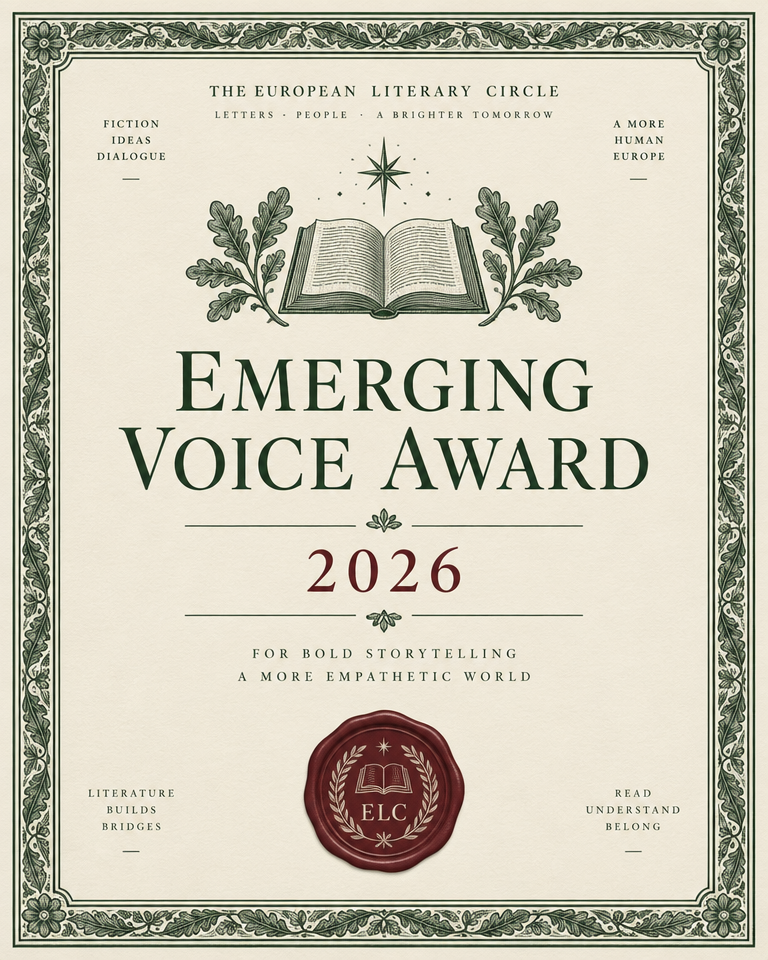 The Circle's 2026 Emerging Voice Award certificate