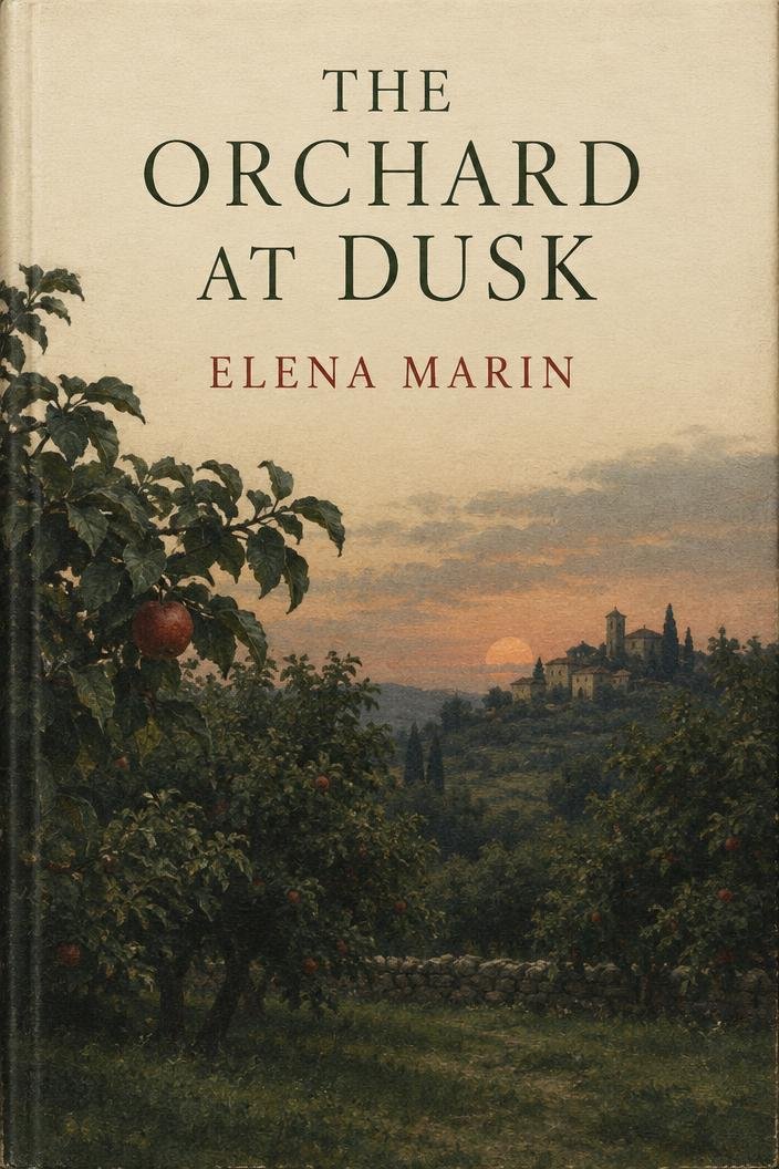 Book cover of The Orchard at Dusk by Elena Marin